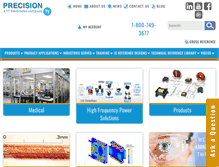 Tablet Screenshot of precision-inc.com